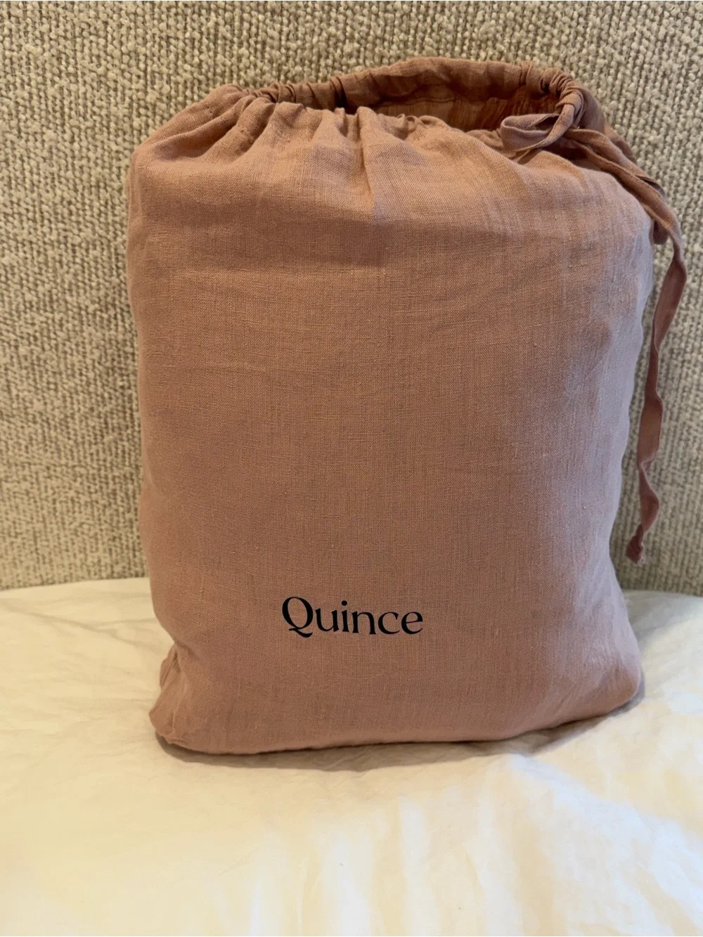 Quince European Linen Sheet Set Dusty Mauve Full